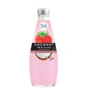 Coconut milk drink Strawberry flavor with Nata de coco 300 ml