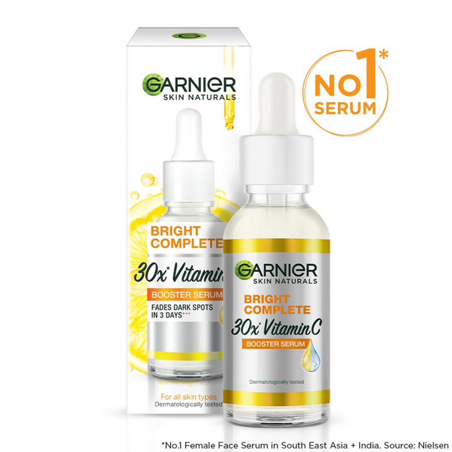 Garnier Bright Complete 30X Vitamin C Booster Serum 30ml.