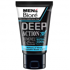 Biore Mens Facial Foam Deep Clean Extra Cool 100g.