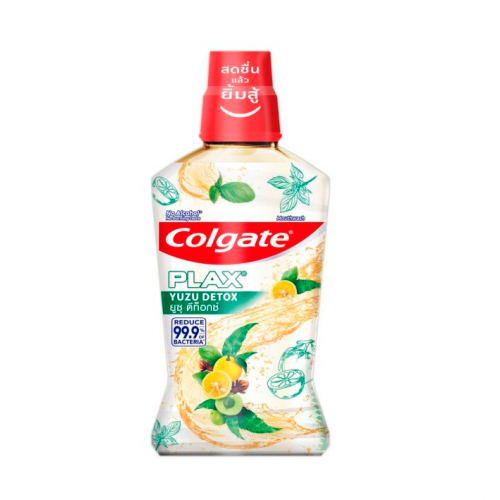 Colgate Plax Herbal Detox Yuzu Mouthwash 500ml.