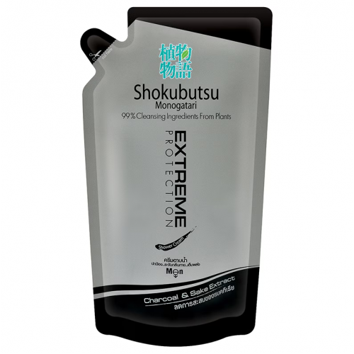 Shokubutsu For Men Extreme Protection Shower Cream 500ml. Refill