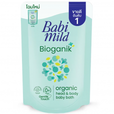 Babi Mild Bioganik Head and Body Baby Bath 350ml.