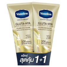 Vaseline Gluta Hya Burst UV Flawless Glow Serum 300ml.Pack2