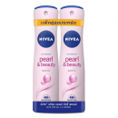 Nivea Pearl and Beauty Deodorant Spray 150ml. Pack 2