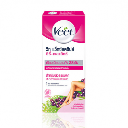 Veet Wax Strips Shea Butter and Berry for Normal Skin 3pairs