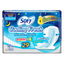 Sofy Cooling Fresh Sanitary Napkin Night Super Slim 0.1 Wing 29cm 12pcs