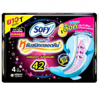 Sofy Body Fit Sanitary Napkin Night Slim Wings 42 cm 4 pcs