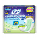 Sofy Cooling Fresh Natural Sanitary Napkin Night Wing 29cm