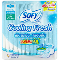 Sofy Cooling Fresh Sanitary Super Slim 0.1 Wing 25cm. 14pcs.