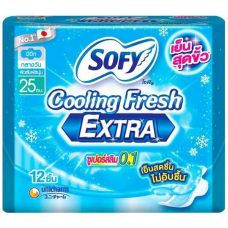 Sofy Cooling Fresh Extra Super Ultra Slim 25cm. 12pcs.