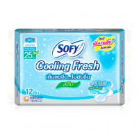 Sofy Cooling Fresh Slim Wing 25cm. 12pcs.