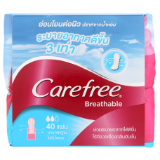 Carefree Breathable Fragrance Free Panty Liners 40pcs.
