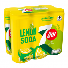 7Up Lemon Soda No Sugar 325ml. Pack 6