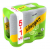 Schweppes Lime Soda Zero Sugar 330ml. Pack 5 Free 1