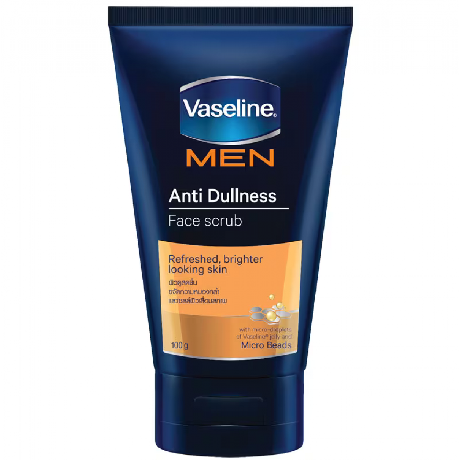 Vaseline Men Anti Dullness Scrub Face Wash 100g.