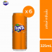 Fanta Orange Flavored Soft Drink 325ml. Pack6