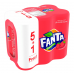 Fanta Soft Drink Strawberry Flavor 325ml. Pack6