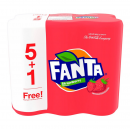 Fanta Soft Drink Strawberry Flavor 325ml. Pack6