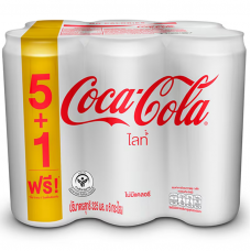 Coca Cola Coke Light 325ml. Pack 5 Free 1