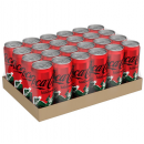 Coke No Sugar Can 325ml. Pack 24