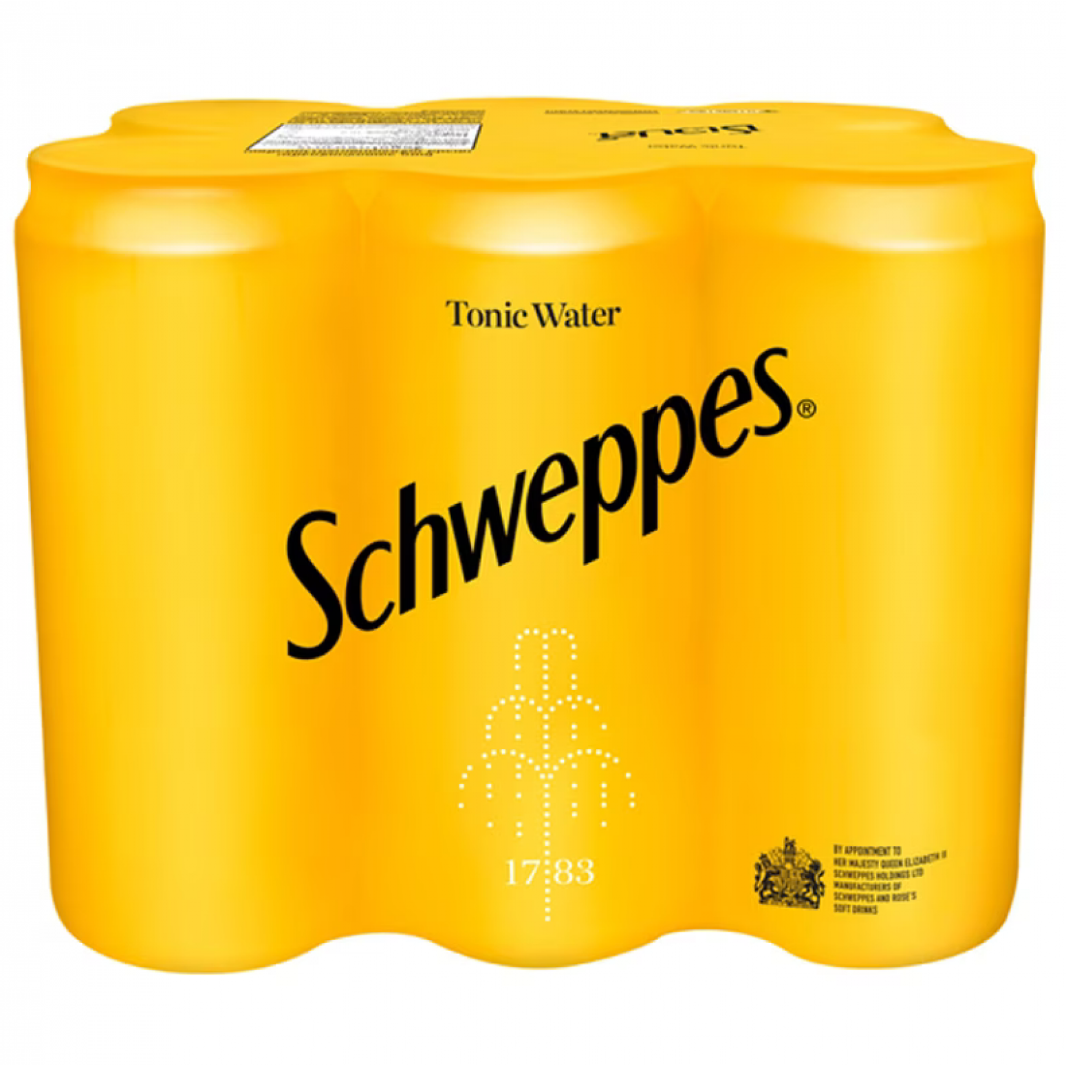 Schweppes Tonic Water 330ml. Pack 6