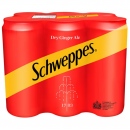 Schweppes Sparkling Dry Ginger Ale 330ml. Pack 6