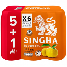 Singha Yuzu Lemon Soda 330ml. Pack 6