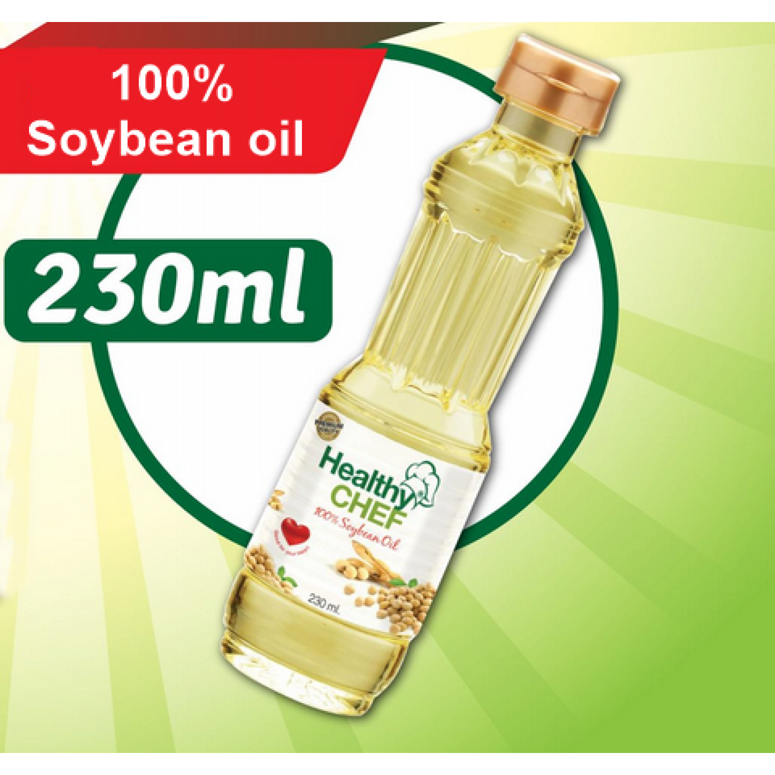 ﻿Healthy Chef Soybean Oil 230 ml.