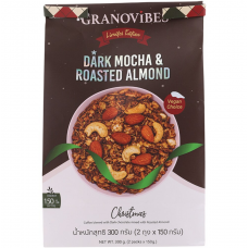 Granovibes Granola Dark Mocha and Roasted Almond 300g.