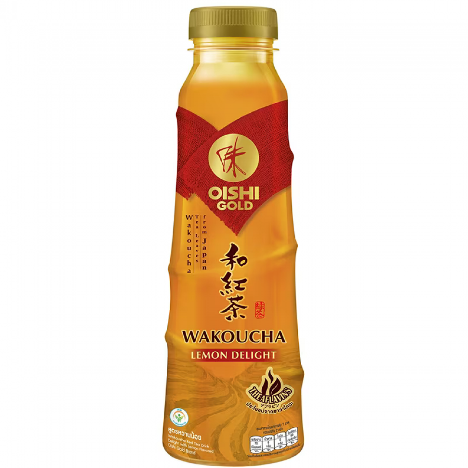 Oishi Gold Wakoucha Tea Drink Delight with Lemon Flavoured 400ml.