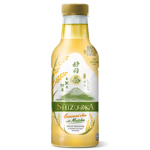 Shizuoka Green Tea Genmaicha with Matcha No Sugar 440ml