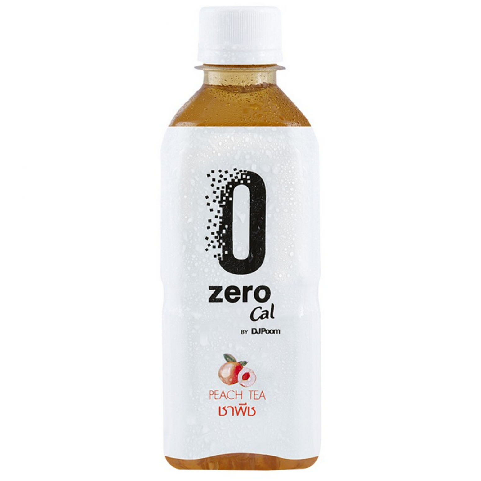 ZeroCal by DJ Poom Peach Tea 350ml.