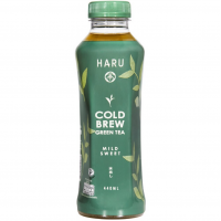 Haru Cold Brew Green Tea Mild Sweet 440ml.