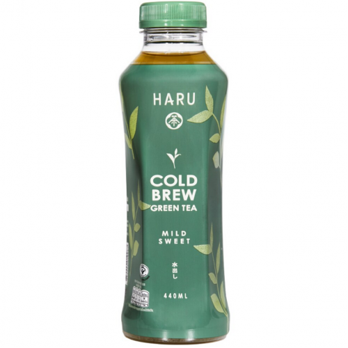 Haru Cold Brew Green Tea Mild Sweet 440ml.