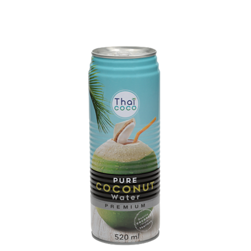 Canned coconut water with pulp 520 ml