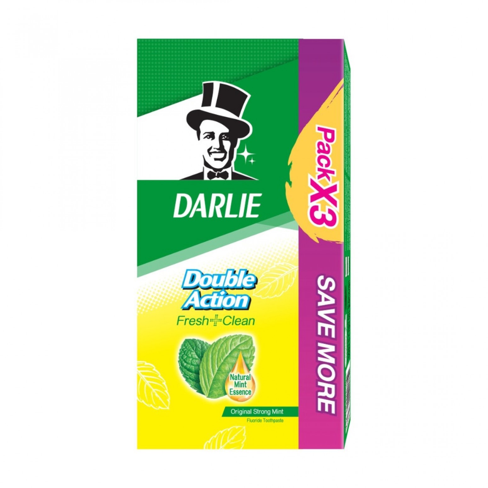 Darlie Double Action Toothpaste 150g. Pack 3
