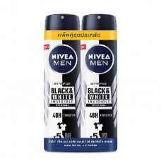 Nivea Men Black and White Invisible Spray 150ml. Pack 2