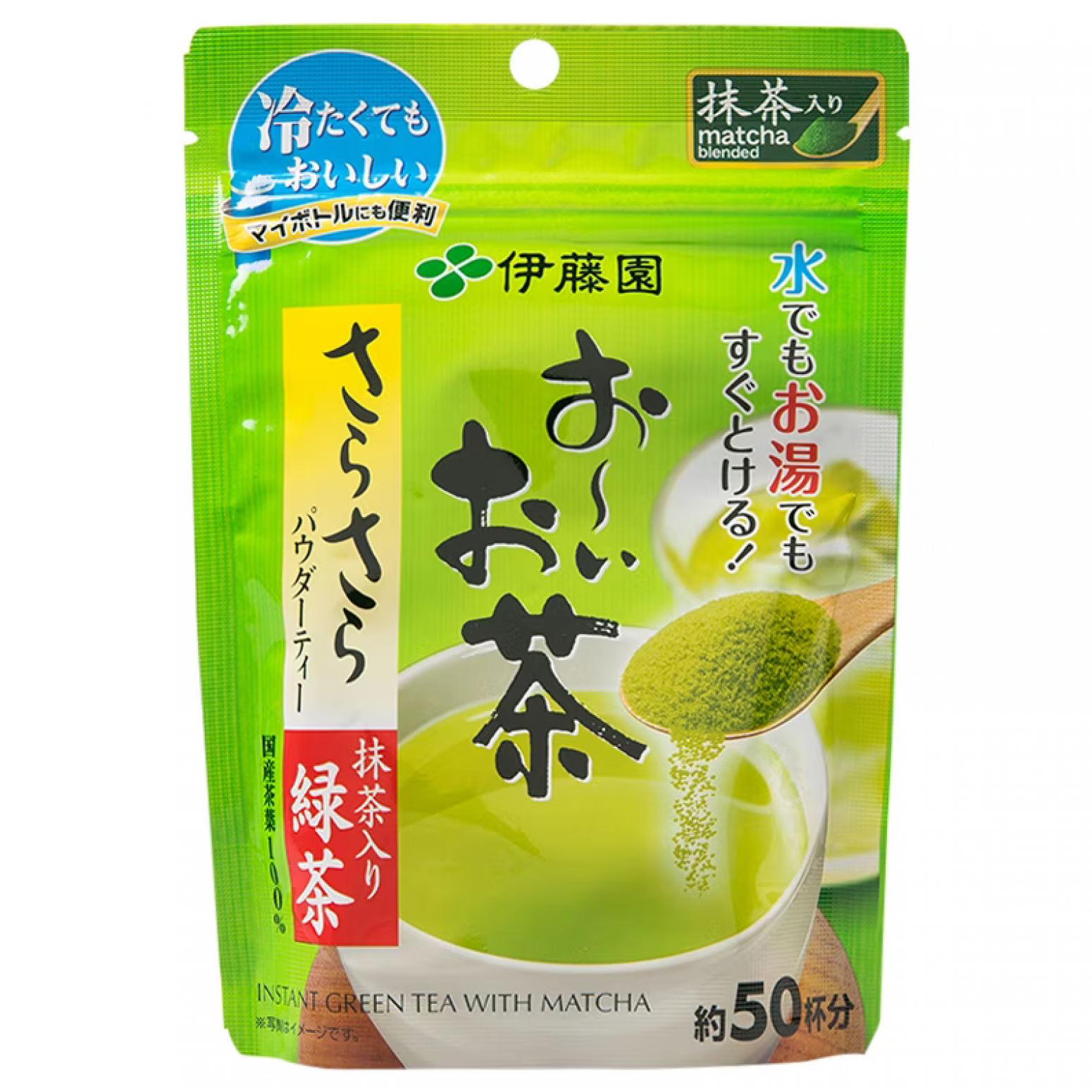 Itoen Ohi Ocha Sarasara green tea powder 40g.
