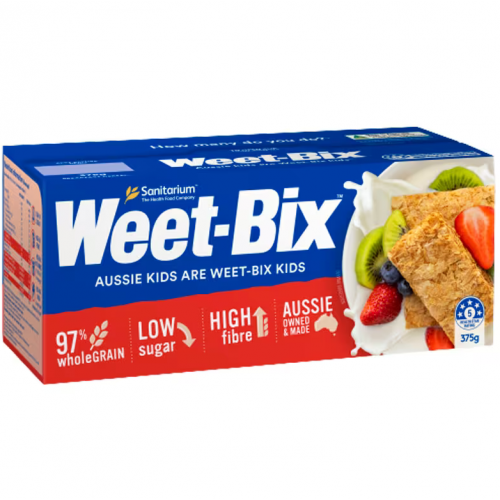 Sanitarium Weet Bix Breakfast Cereal 375g.