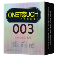One Touch condom, model Zero Zero Three, thin 003 mm., size 52 mm., contains 3 pieces