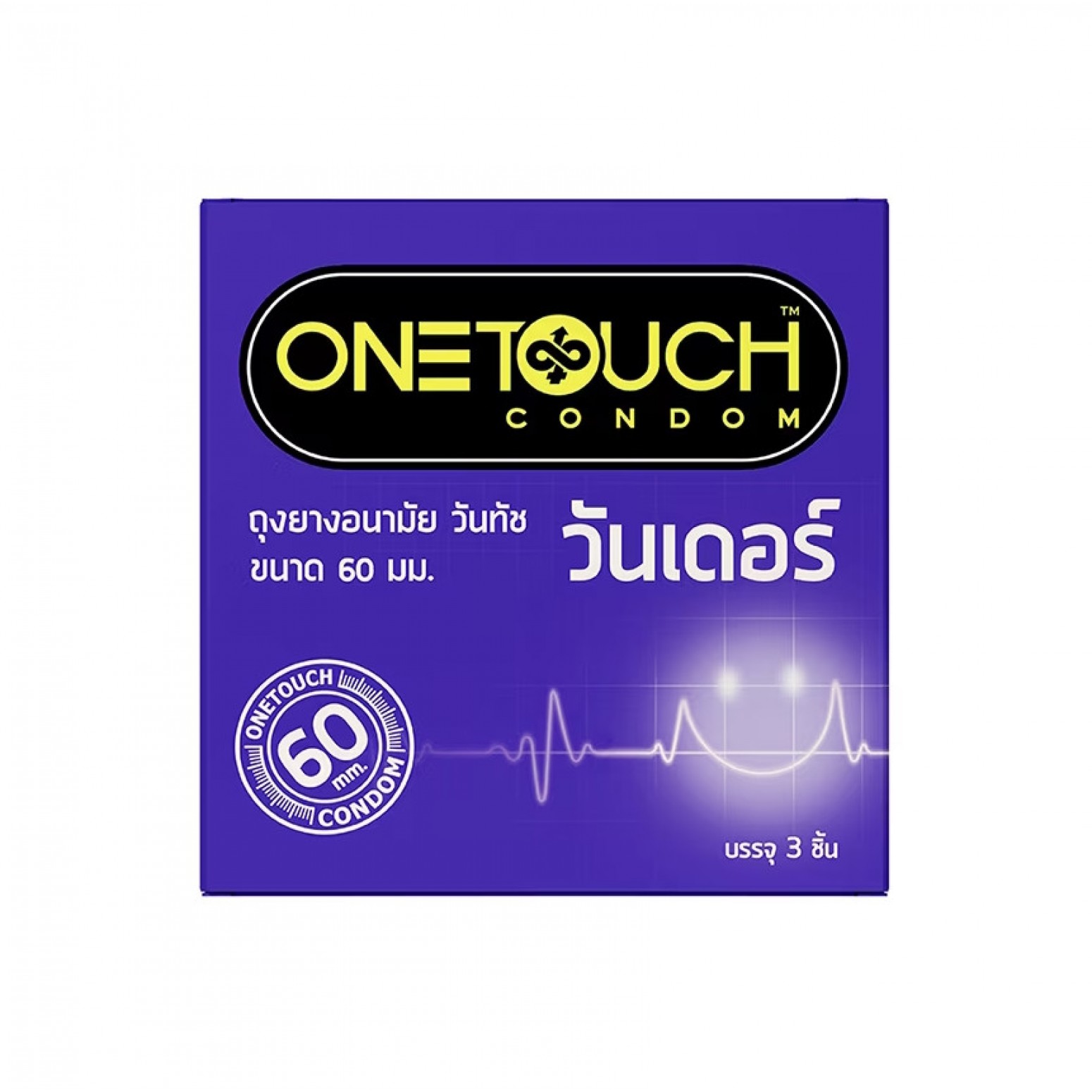 One Touch Condom Wonder 60 mm 3 Pieces